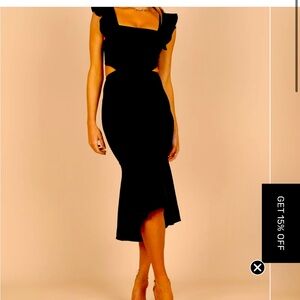 Elegant Black Midi Dress